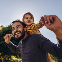Family Dad Child Outdoors