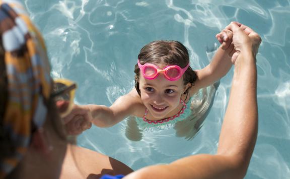 Close Up Girl With Pink Goggles