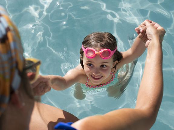 Close Up Girl With Pink Goggles