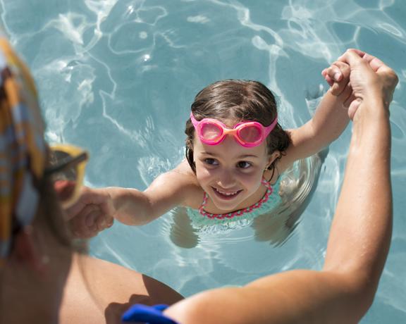 Close Up Girl With Pink Goggles