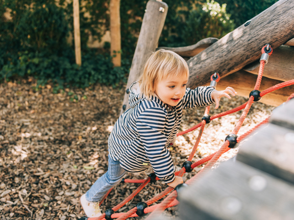 Family Child Climbing