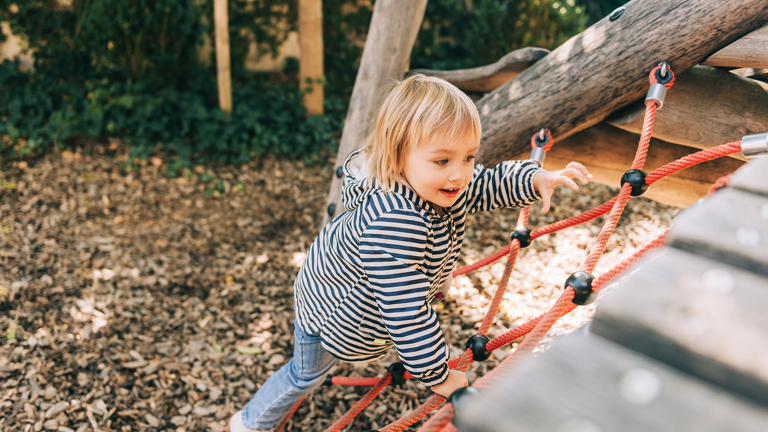Family Child Climbing
