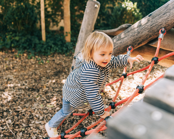 Family Child Climbing