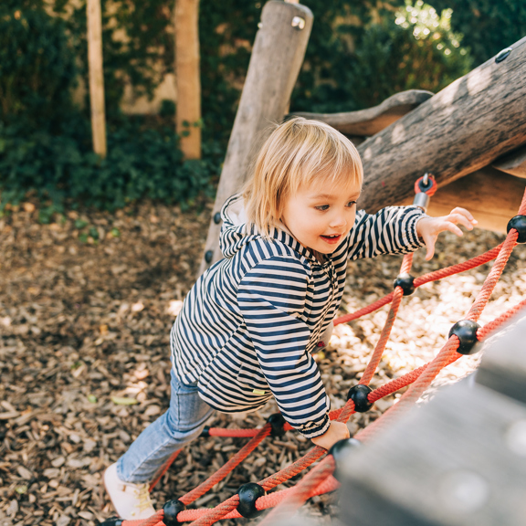 Family Child Climbing